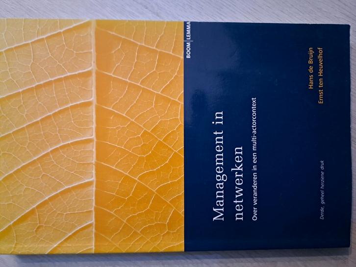 E.F. ten Heuvelhof - Management in netwerken, Boeken, Wetenschap, Zo goed als nieuw, Sociale wetenschap, Ophalen of Verzenden