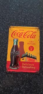 Metalen Coca Cola plaatje, Ophalen of Verzenden, Reclamebord