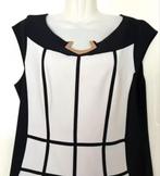 Joseph Ribkoff zwart/witte jurk maat 44[dmv], Kleding | Dames, Jurken, Zwart, Maat 42/44 (L), Ophalen of Verzenden, Zo goed als nieuw