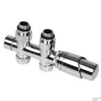 2x oppio chromen onderblok haaks (universeel), Minder dan 30 cm, Cv-ketel of Combi-ketel, Nieuw, Minder dan 60 cm