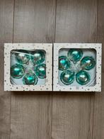 10 mooie Kerstballen turquoise zilver eur. 1,00 op te halen!, Diversen, Kerst, Ophalen, Gebruikt