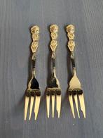 3 stuks Nagao Rose goud vergulde vork, Ophalen of Verzenden, Rvs of Chroom