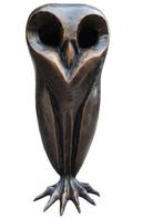 Antieke bronzen Uil, gesigneerd, Antiek en Kunst, Ophalen of Verzenden