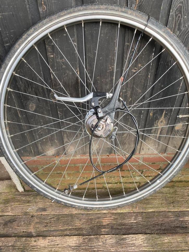 Voor en achter fietswiel compleet, Fietsen en Brommers, Fietsonderdelen, Zo goed als nieuw, Algemeen, Wiel, Ophalen