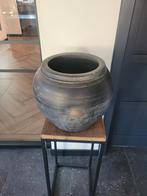 Oude Chinese Pot, olijf pot (Aura Peeperkorn), Gebruikt, Zwart, Aardewerk of Porselein, Ophalen of Verzenden