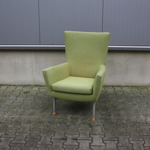Fauteuil Bossa | Gerard v.d. Berg | Label | 2e hands, Huis en Inrichting, Fauteuils, Gebruikt, Metaal, Stof, 50 tot 75 cm, Minder dan 75 cm