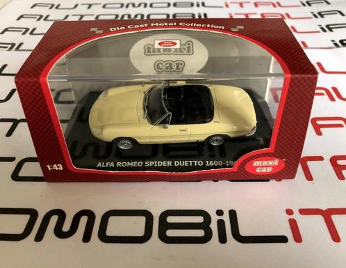 Alfa Romeo Duetto beige MaxiCar 1:43, Hobby en Vrije tijd, Modelauto's | 1:43, Nieuw, Auto, Overige merken, Ophalen of Verzenden