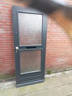 Hardhouten voordeur 88x210.5cm  b.h 40cm dubbel glas, 80 tot 100 cm, Ophalen of Verzenden, 200 tot 215 cm, Glas