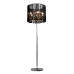 Moderne Vloerlamp Zwart Chroom Zwart, Ophalen, Nieuw, Metaal, 150 tot 200 cm