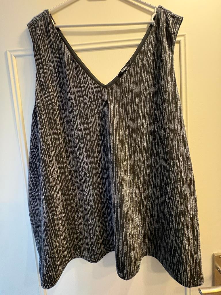 Mooie feestelijke dubbeltop ms mode xxl zwart zilver glitter, Kleding | Dames, Verzenden, Zo goed als nieuw, Zwart, Jasje of Colbert