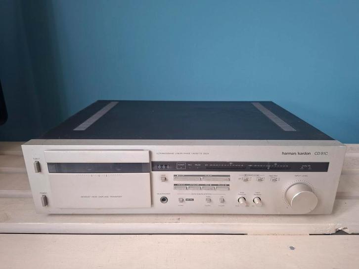 Harman Kardon CD91C Cassettedeck, Audio, Tv en Foto, Cassettedecks, Enkel, Overige merken, Tiptoetsen, Tape counter, Ophalen of Verzenden