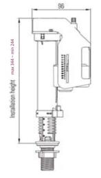 Nieuw vlotterkraan onderaansluiting 3/8”, Ophalen of Verzenden, Nieuw, Overige typen