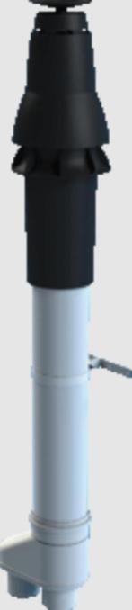 Burgerhout Safe-PP Rookgasdakdoorvoer, Ophalen, 60 tot 80 mm, Nieuw, Minder dan 2 meter