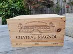 6 flessen Chateau Magnol in mooie kist., Ophalen, Zo goed als nieuw, Frankrijk, Rode wijn