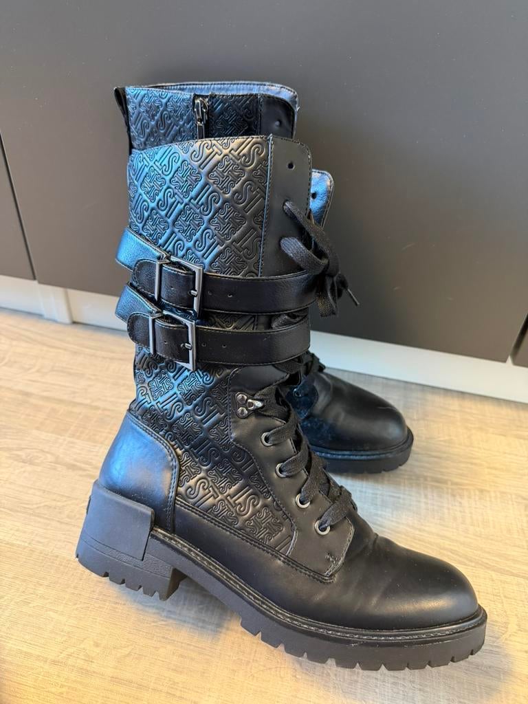 Nieuw supertrash laarzen maat 39 nieuwprijs €139, Hoge laarzen, Zwart, Nieuw, Ophalen of Verzenden