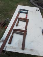 14041) 3 zware lijmtangen  1x200x1150  2x 175x250, Doe-het-zelf en Verbouw, Gereedschap | Handgereedschap, Ophalen of Verzenden