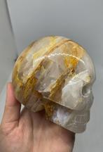 Schedel / Skull van golden healer, bergkristal, Verzamelen, Mineralen en Fossielen, Verzenden