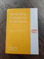 Handleiding regelgeving accountancy nba 2023., Boeken, Ophalen of Verzenden, Beta, Zo goed als nieuw, HBO