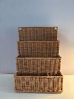 Vintage rotan bureau deskhouder, *, Gebruikt, Verzenden, *