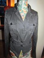 D1847 JOSEPHINE & CO mt 36 jasje zwart streepje, Verzenden, Zwart, Zo goed als nieuw, Jasje