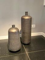 Bronskleurige metalen vazen, Huis en Inrichting, Woonaccessoires | Vazen, Ophalen, Overige materialen, Gebruikt, Overige kleuren