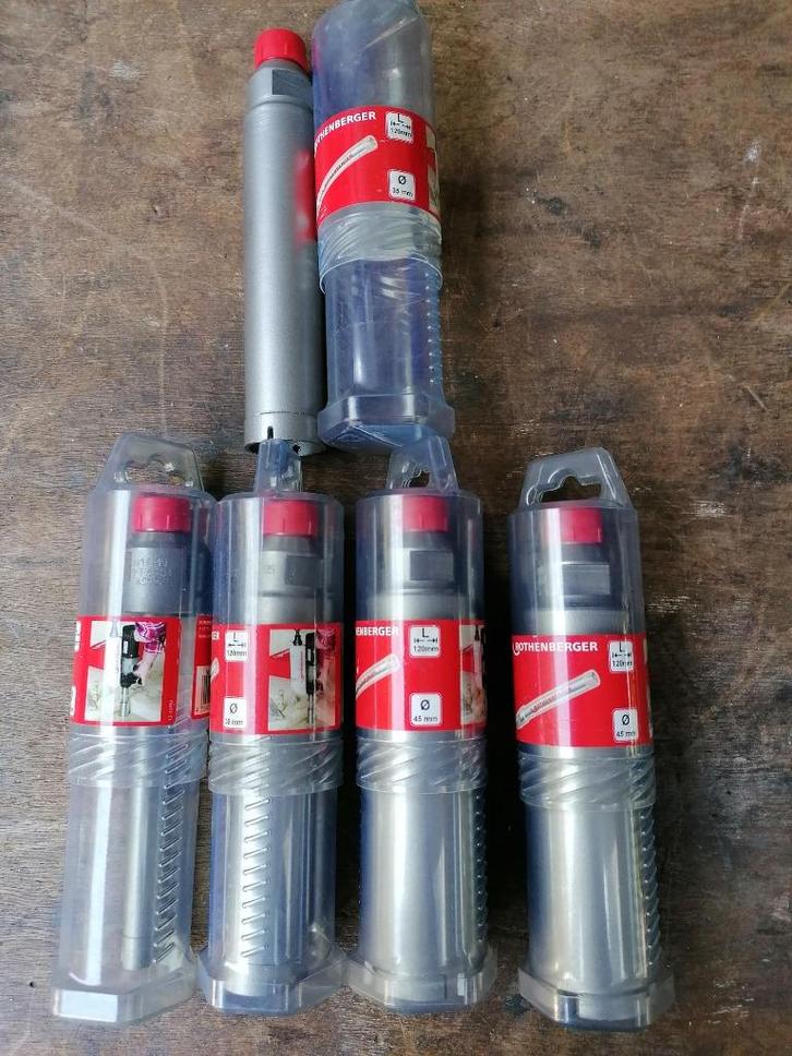 Rothenberger diamantboren 1/2" Ø16mm, Ø35mm, Ø45mm, Doe-het-zelf en Verbouw, Gereedschap | Machine-onderdelen en Toebehoren, Nieuw