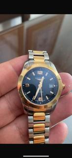 Longines conques classic, Overige merken, Leer, Staal, Ophalen of Verzenden
