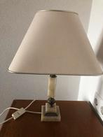 Schemerlamp met marmer en witte kap, Ophalen of Verzenden, Zo goed als nieuw, Overige materialen, Minder dan 50 cm