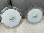 Set van 2 dimbare plafondlampen, Ophalen of Verzenden, Zo goed als nieuw, Glas