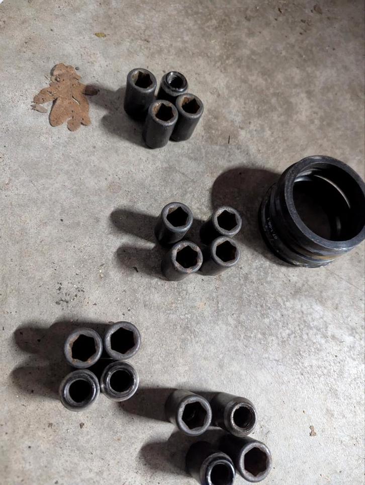 Centreerringen van 67.1 naar 56.1 en wielmoeren, Auto-onderdelen, Ophanging en Onderstel, Honda, Gebruikt, Ophalen of Verzenden