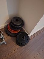 Sport bankje met gewichten en dumbells, Ophalen, Gebruikt