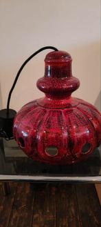 Vintage Fat Lava Hanglamp - Rood Keramiek, Huis en Inrichting, Lampen | Hanglampen, Ophalen, Overige materialen, Gebruikt, Mid-Century Modern / Space