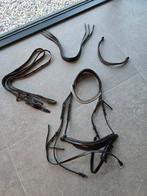 SD Design by Crown donkerbruin dressuurhoofdstel maat full, Dieren en Toebehoren, Paarden en Pony's | Hoofdstellen en Tuigage