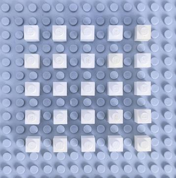 LEGO Parts White / Wit 1x1 brick 1 x 1 3005 beschikbaar voor biedingen