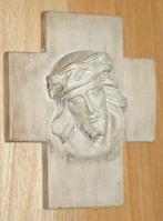 Houten Christuskop 13 x 15 cm - 5970, Ophalen of Verzenden, Gebruikt, Beeld(je), Christendom | Katholiek
