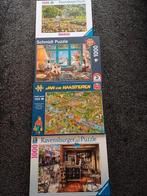 4 puzzels van 1000, Hobby en Vrije tijd, Denksport en Puzzels, Ophalen, 500 t/m 1500 stukjes, Zo goed als nieuw