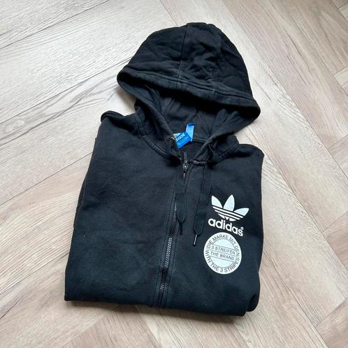 Vintage Adidas Vest | Zwart | Maat M, Kleding | Heren, Truien en Vesten, Gedragen, Maat 48/50 (M), Zwart, Ophalen of Verzenden