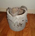 Kerst: Nieuw windlicht van Gusta (bekleed met boomschors)., Ophalen of Verzenden, Nieuw