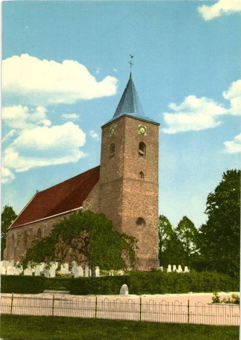 Augustinusga, Ned. Herv. Kerk - ongelopen, Verzamelen, Ansichtkaarten | Nederland, Ongelopen, Groningen, 1920 tot 1940, Ophalen of Verzenden