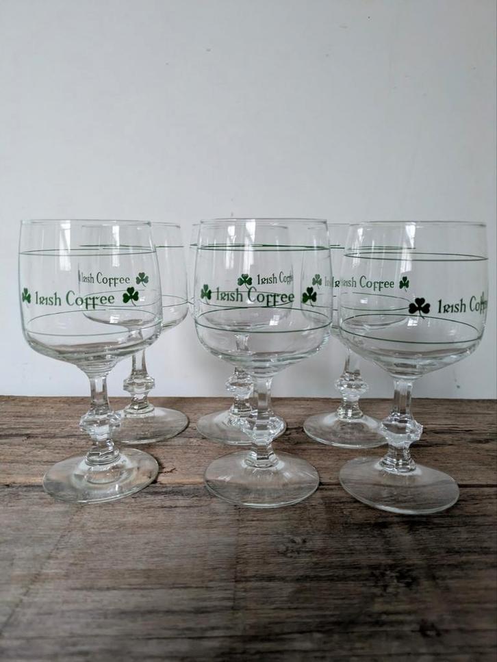 Irish Coffee Glazen - Set van 6, Huis en Inrichting, Keuken | Servies, Zo goed als nieuw, Glas of Glazen, Overige stijlen, Glas