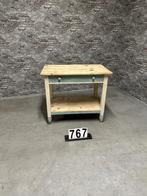 Industriële vintage tafel nr767, 100 tot 150 cm, Vintage, Ophalen of Verzenden, Zo goed als nieuw
