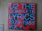 U2  : Boek U2 The Complete Lyrics 1979 -1988  Vol.1, Nieuw, Ophalen of Verzenden, Overige onderwerpen