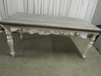White wash houten eettafel, Huis en Inrichting, Tafels | Eettafels, Ophalen, Gebruikt, 50 tot 100 cm, 150 tot 200 cm