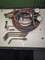 Autogeen brander set met regulateur en slangen, Doe-het-zelf en Verbouw, Gereedschap | Lasapparaten, Ophalen, Gebruikt, Minder dan 150 ampère