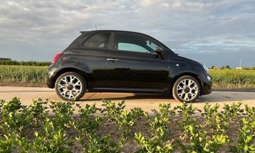 Fiat 500 1.2 2017  Lounge van 2e eigenaar zwart beschikbaar voor biedingen