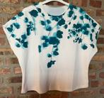 Nieuw! Schattig top shirt wit blauwe bloemen. Mt 3xl is 44, Blauw, Maat 42/44 (L), Nieuw, Ophalen of Verzenden