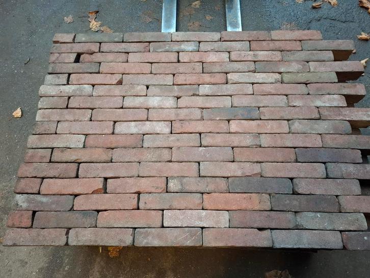 Gebakken waaltjes 36m2 op pallets, Tuin en Terras, Tegels en Klinkers, Klinkers, Keramiek, Ophalen
