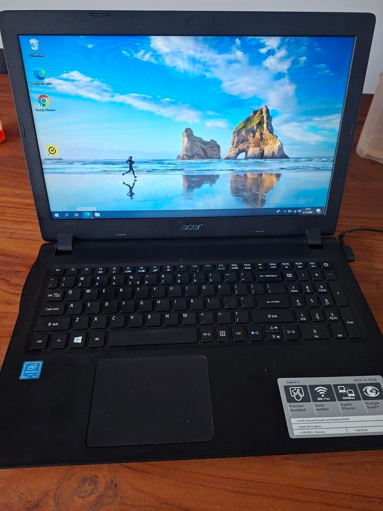 Laptop - Acer, Computers en Software, Windows Laptops, Ophalen of Verzenden, 15 inch, 2 tot 3 Ghz, SSD