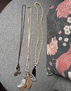 3x Bohemian Kettingen, Beige, Ophalen of Verzenden, Zo goed als nieuw, Overige materialen