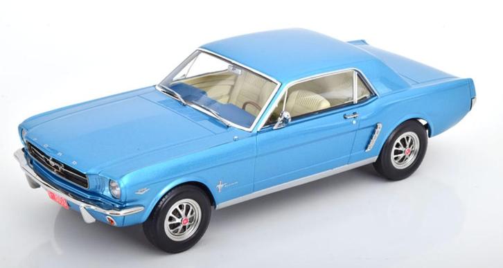 Ford Mustang Coupe 1965 Twilight Turquoise 1:18 NOREV 182800, Hobby en Vrije tijd, Modelauto's | 1:18, Nieuw, Norev, Verzenden